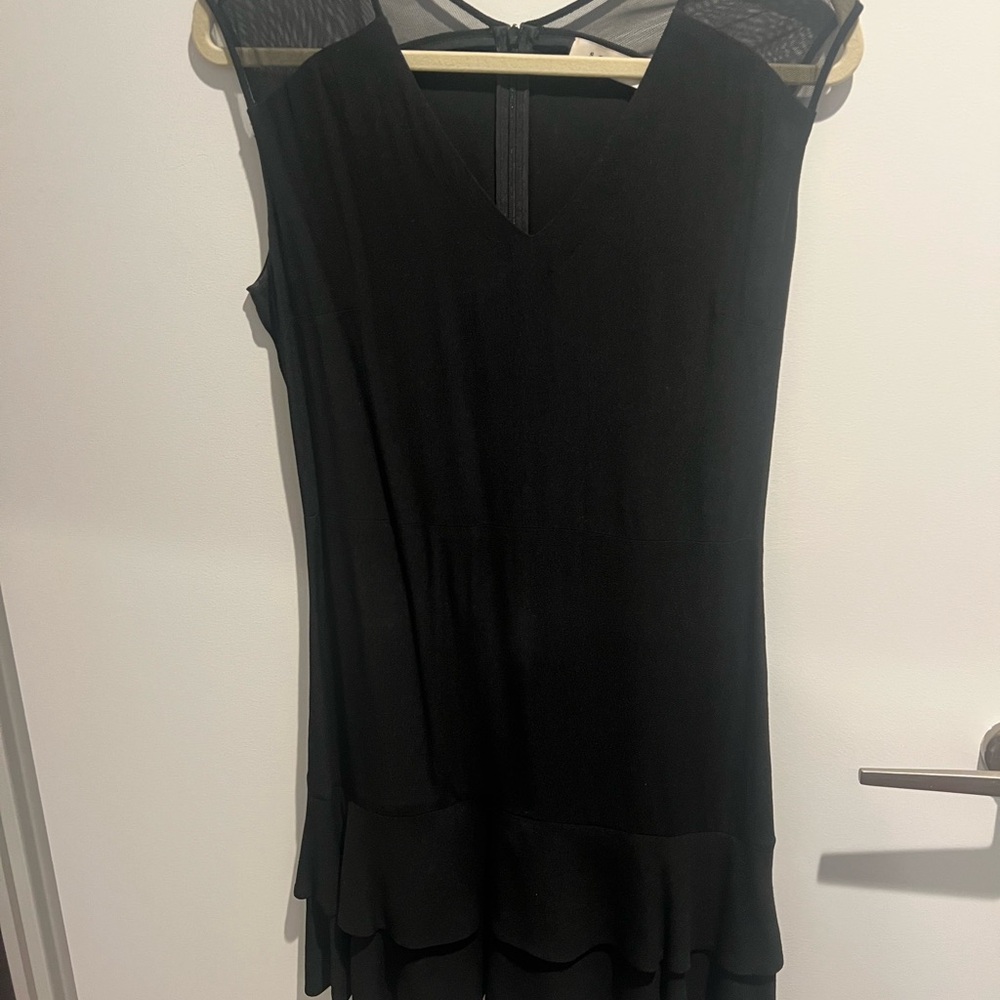 Sandro Black Textured Garment